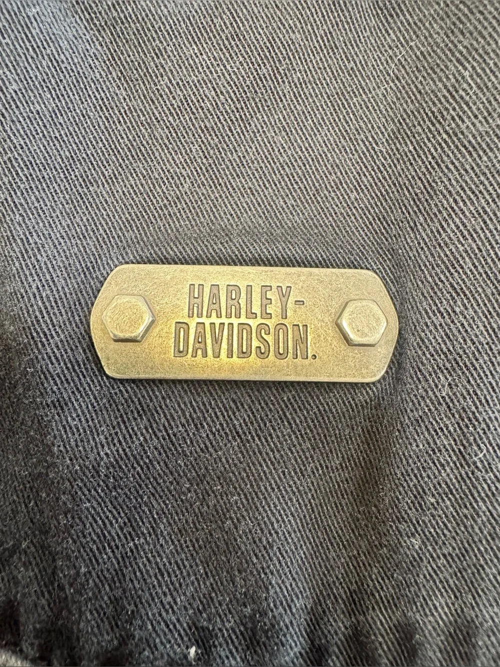HARLEY DAVIDSON MOTORCYCLES MENS SIZE XXL MECHANICS SHIRT GRAY BLACK COTTON